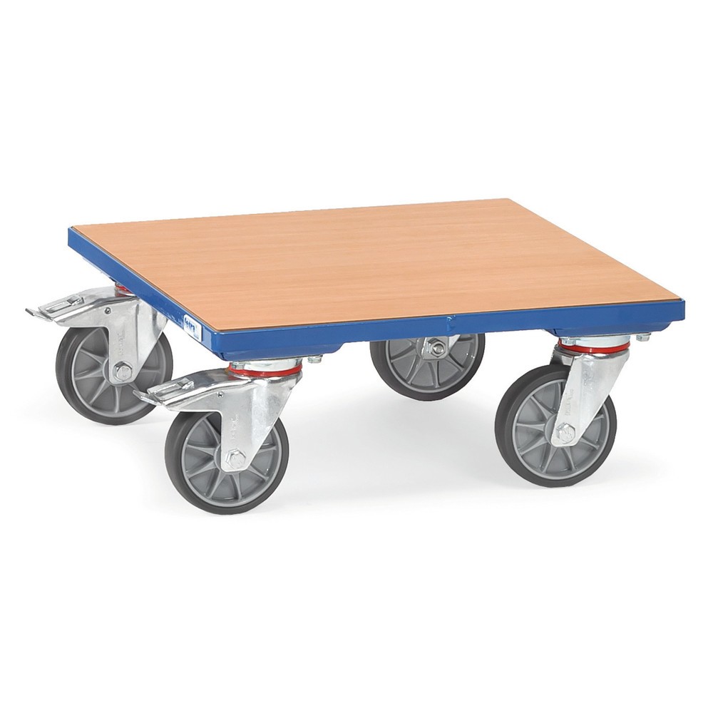 Obrázok výrobku: Škatuľový valec fetra® s drevenou plošinou, nosnosť 400 kg, ložná plocha Š x H 700 x 700 mm