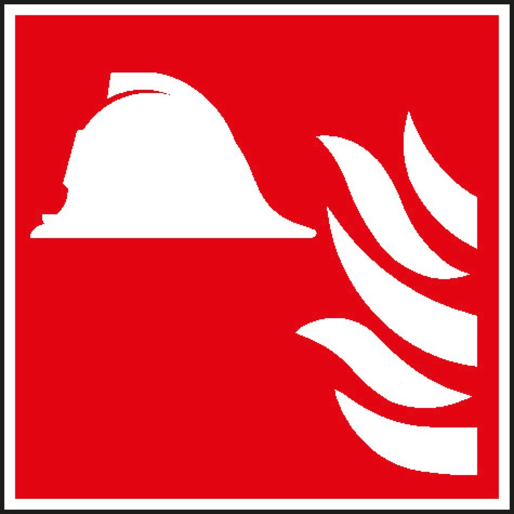 Product afbeelding: SafetyMarking® Middelen/apparaten voor brandbestrijding, met vlam, h x b 150 x 150 mm, folie HI