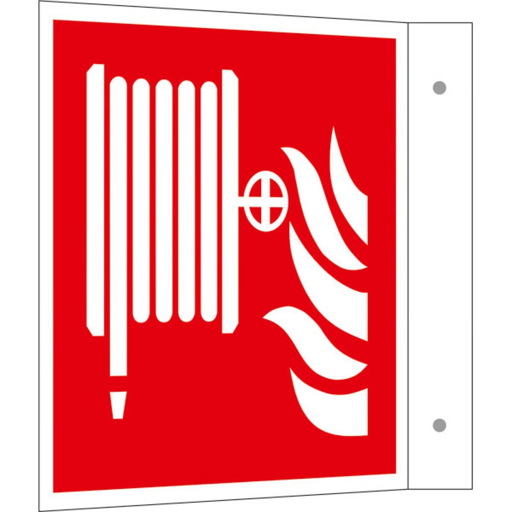 Product afbeelding: SafetyMarking® Brandslang, vaan, hxb 150 x 150 mm, aluminium HI