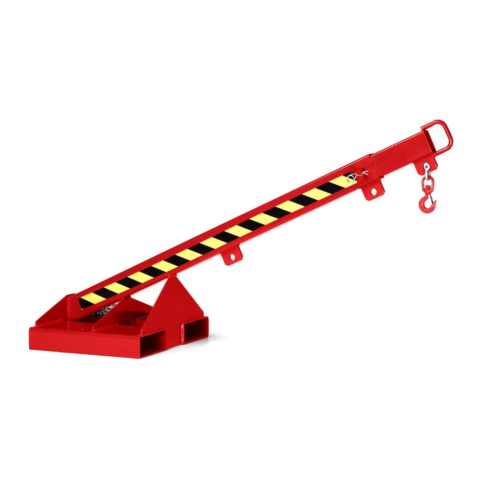 Número de imagen del producto 1: Brazo de grúa RR-Industrietechnik® tipo RLH-T, capacidad de carga 175 - 1.000 kg, telescópico, RAL 3000 rojo fuego