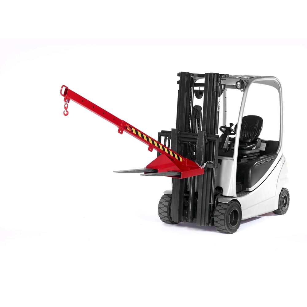 Número de imagen del producto 2: Brazo de grúa RR-Industrietechnik® tipo RLH-T, capacidad de carga 175 - 1.000 kg, telescópico, RAL 3000 rojo fuego