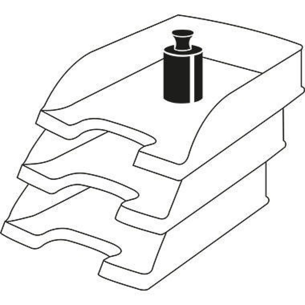 Produktabbildung Nr. 4: Leitz Briefablage Sorty 52300085 DIN A4/C4 quer PS grau