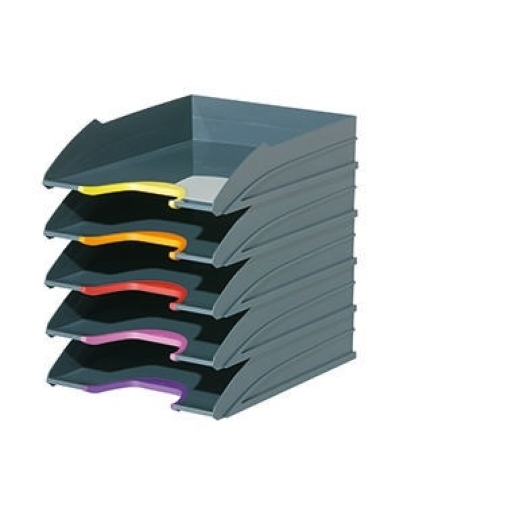 Produktabbildung Nr. 1: DURABLE Briefablagenset VARICOLOR 770557 C4 5teilig grau