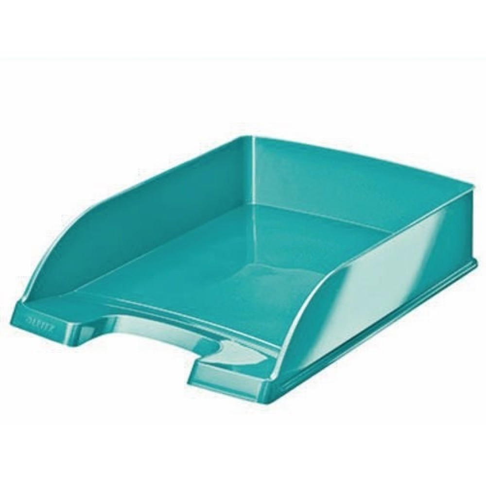 Produktabbildung: Leitz Briefablage WOW Plus 52263051 DIN A4 stapelbar PS eisblau