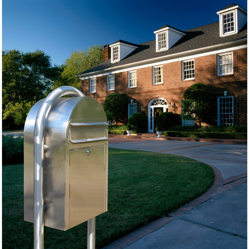 Produktabbildung Nr. 3: Briefkasten Bobi mit Einwurföffnung, HxBxL 500 x 320 x 210 mm, Edelstahl