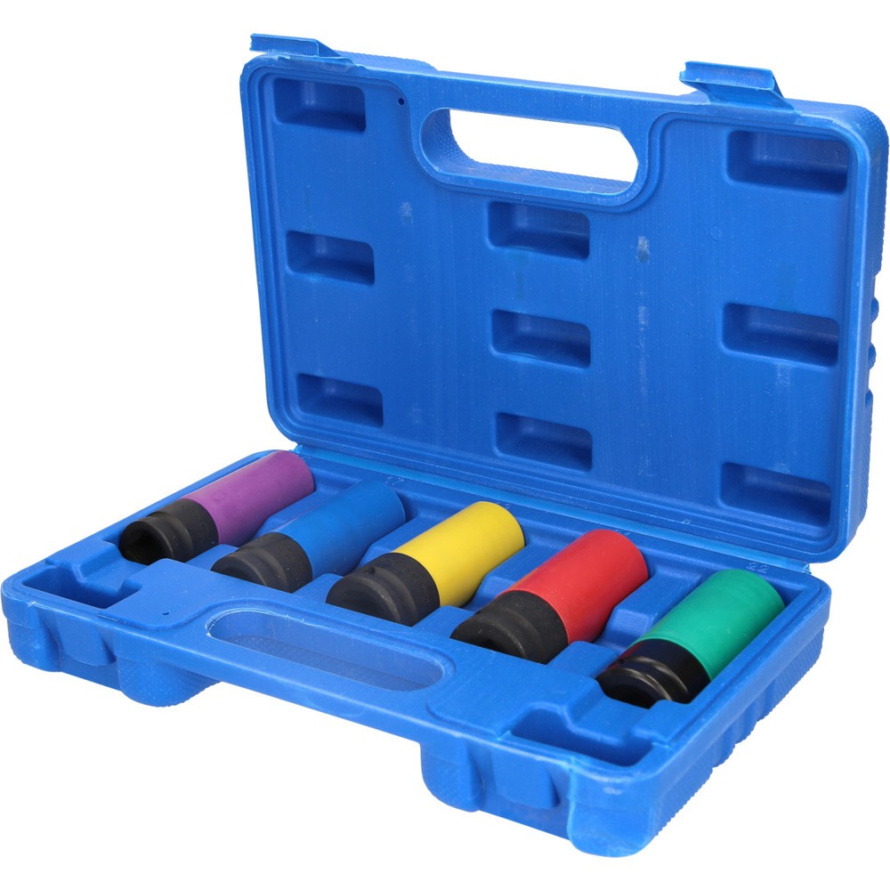 Produktabbildung Nr. 1: BRILLIANT TOOLS 1/2" Alu-Felgen-Kraft-Stecknuss-Satz, 5-tlg