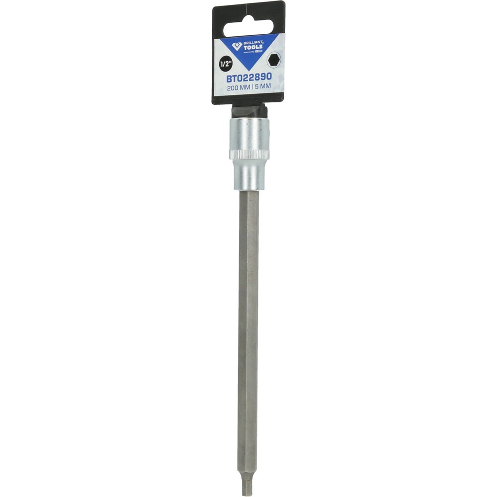 Produktabbildung Nr. 5: BRILLIANT TOOLS 1/2" Innensechskant Bit-Stecknuss, 200 mm lang, 5 mm