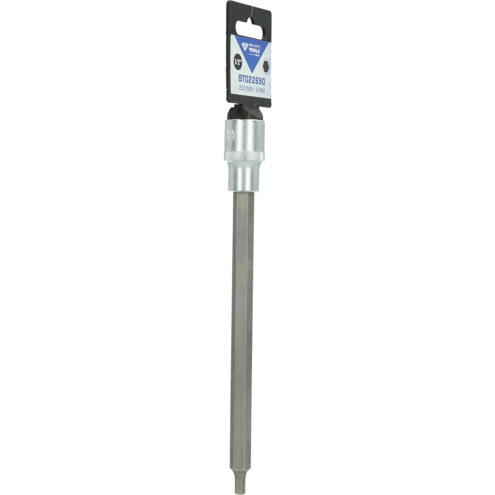 Produktabbildung Nr. 8: BRILLIANT TOOLS 1/2" Innensechskant Bit-Stecknuss, 200 mm lang, 5 mm