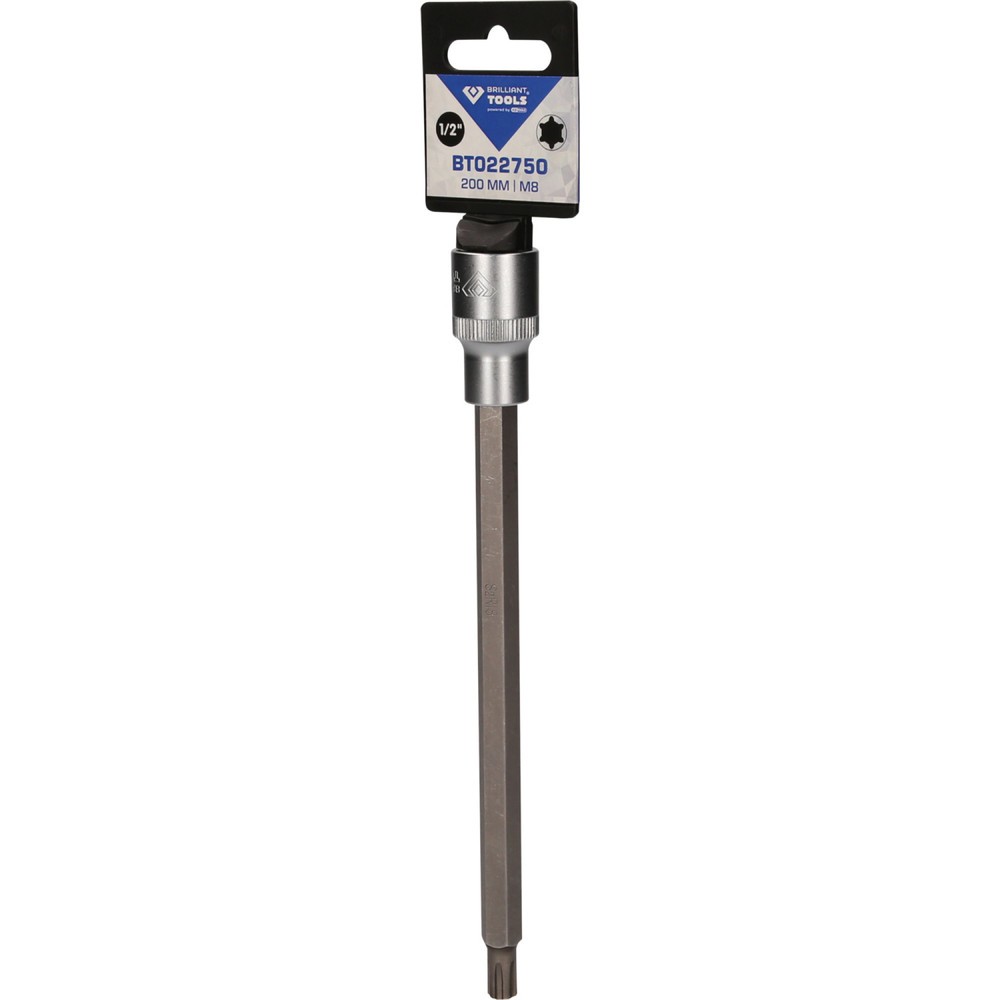 Produktabbildung Nr. 5: BRILLIANT TOOLS 1/2" RIBE-Bit-Stecknuss, 200 mm lang, M8