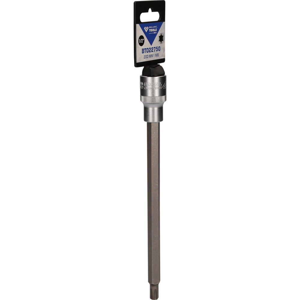 Produktabbildung Nr. 8: BRILLIANT TOOLS 1/2" RIBE-Bit-Stecknuss, 200 mm lang, M8