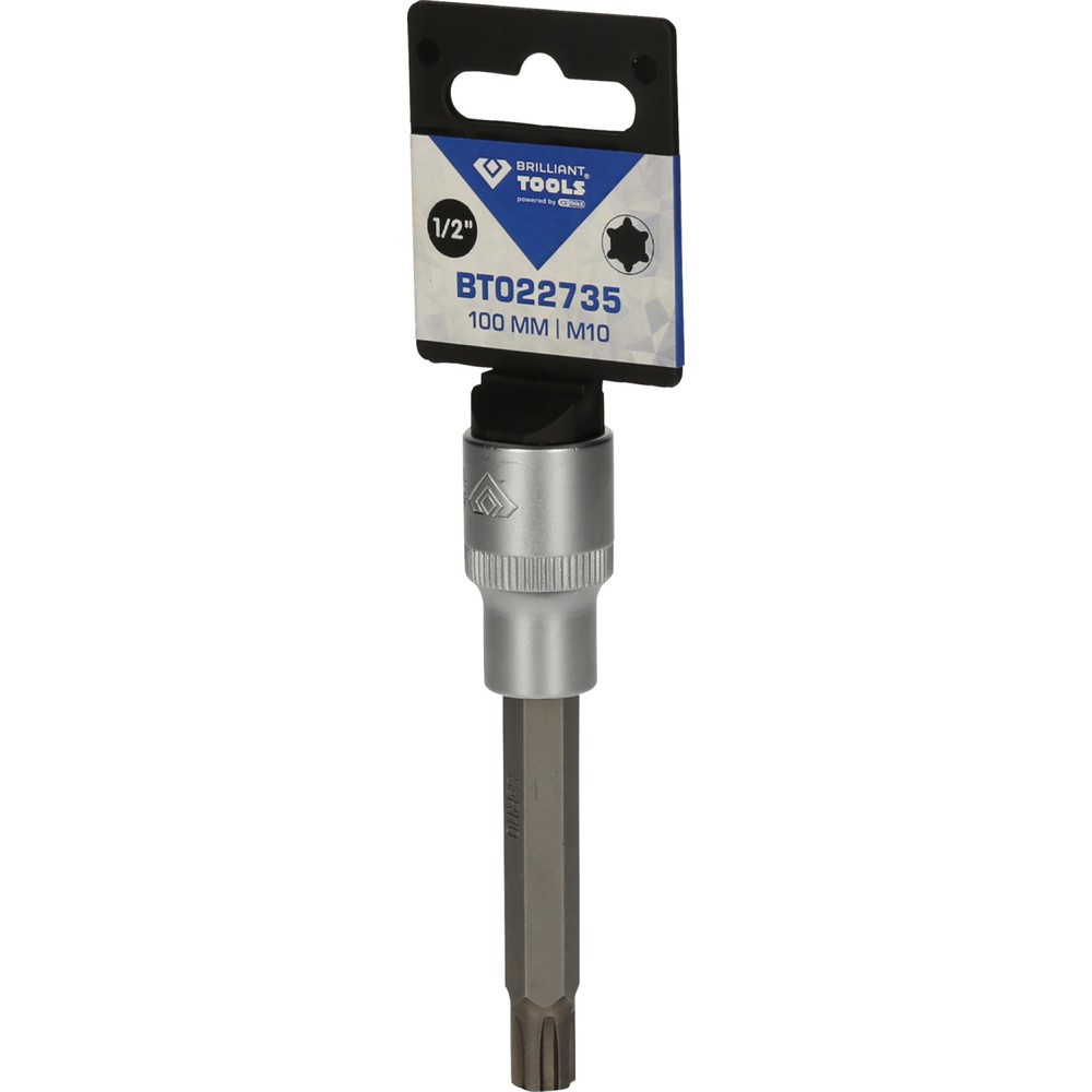 Produktabbildung Nr. 5: BRILLIANT TOOLS 1/2" RIBE-Bit-Stecknuss, 100 mm lang, M10