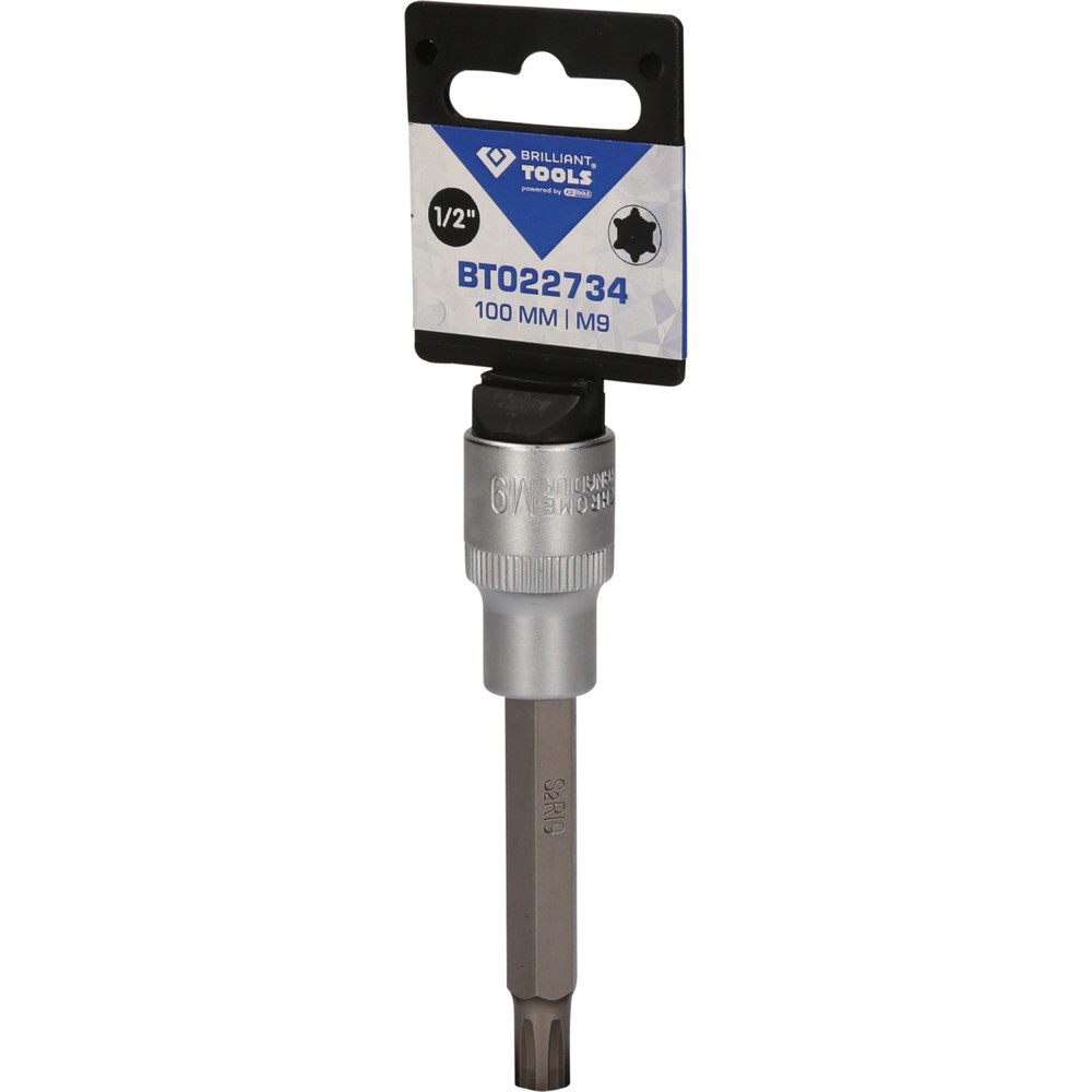 Produktabbildung Nr. 5: BRILLIANT TOOLS 1/2" RIBE-Bit-Stecknuss, 100 mm lang, M9