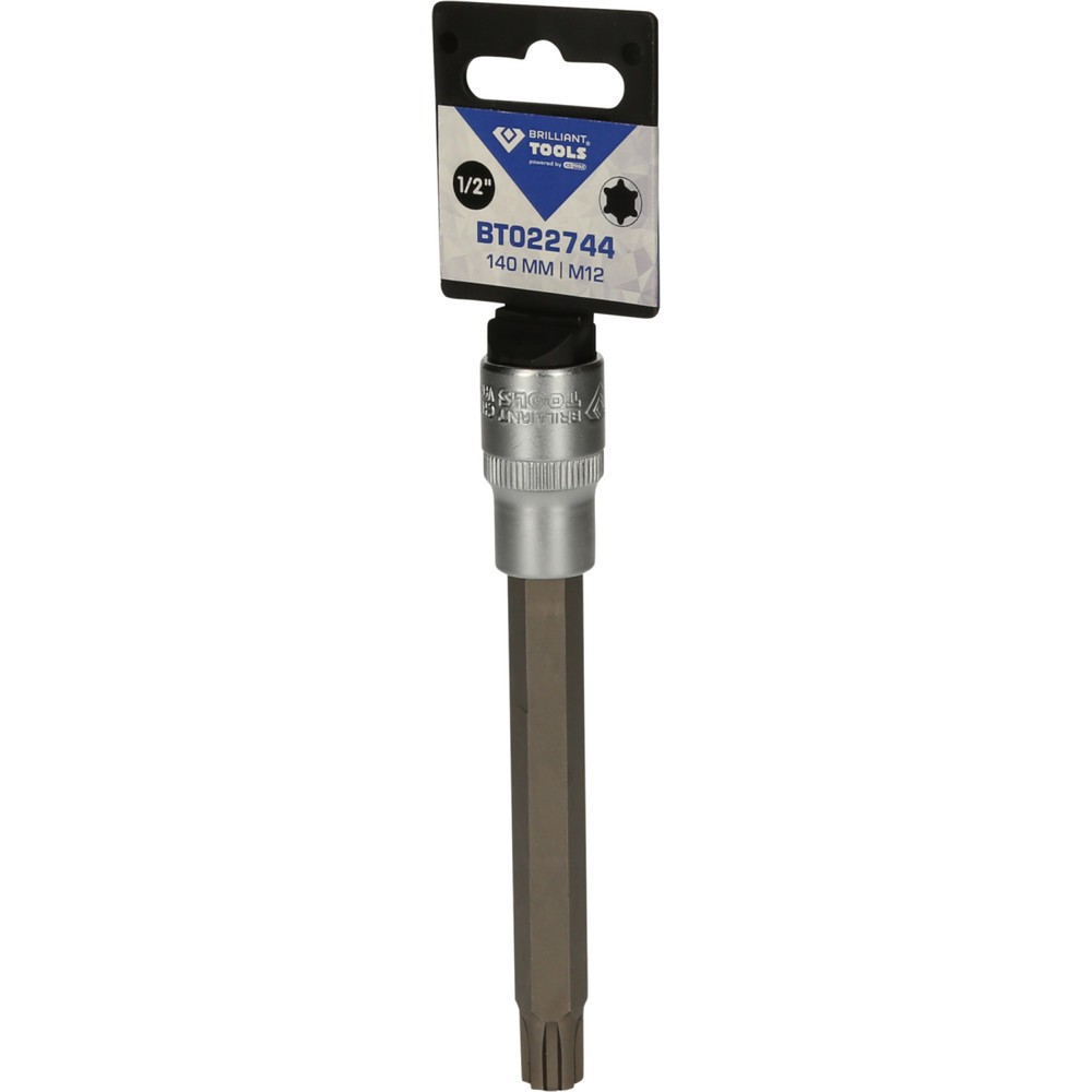 Produktabbildung Nr. 5: BRILLIANT TOOLS 1/2" RIBE-Bit-Stecknuss, 140 mm lang, M12