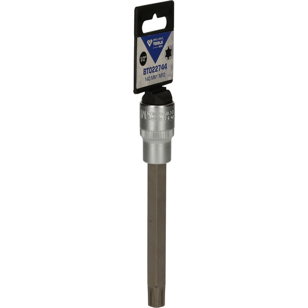 Produktabbildung Nr. 8: BRILLIANT TOOLS 1/2" RIBE-Bit-Stecknuss, 140 mm lang, M12