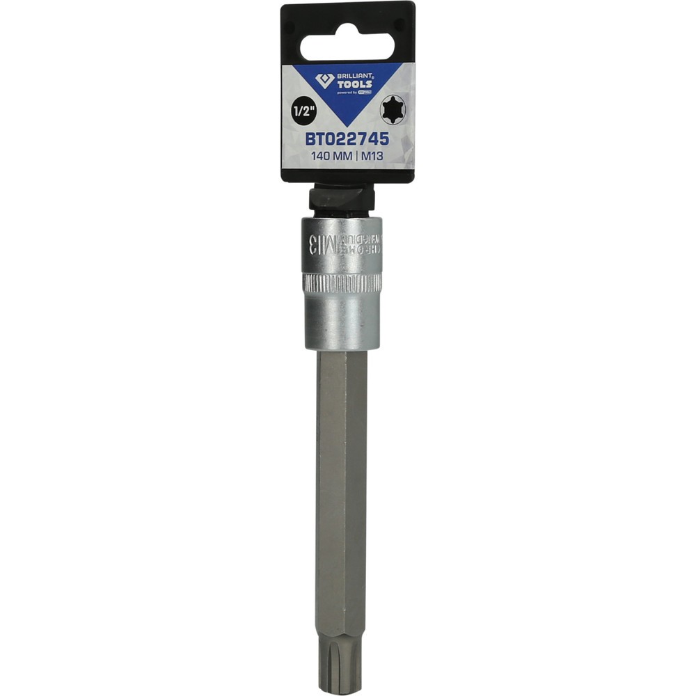 Produktabbildung Nr. 5: BRILLIANT TOOLS 1/2" RIBE-Bit-Stecknuss, 140 mm lang, M13