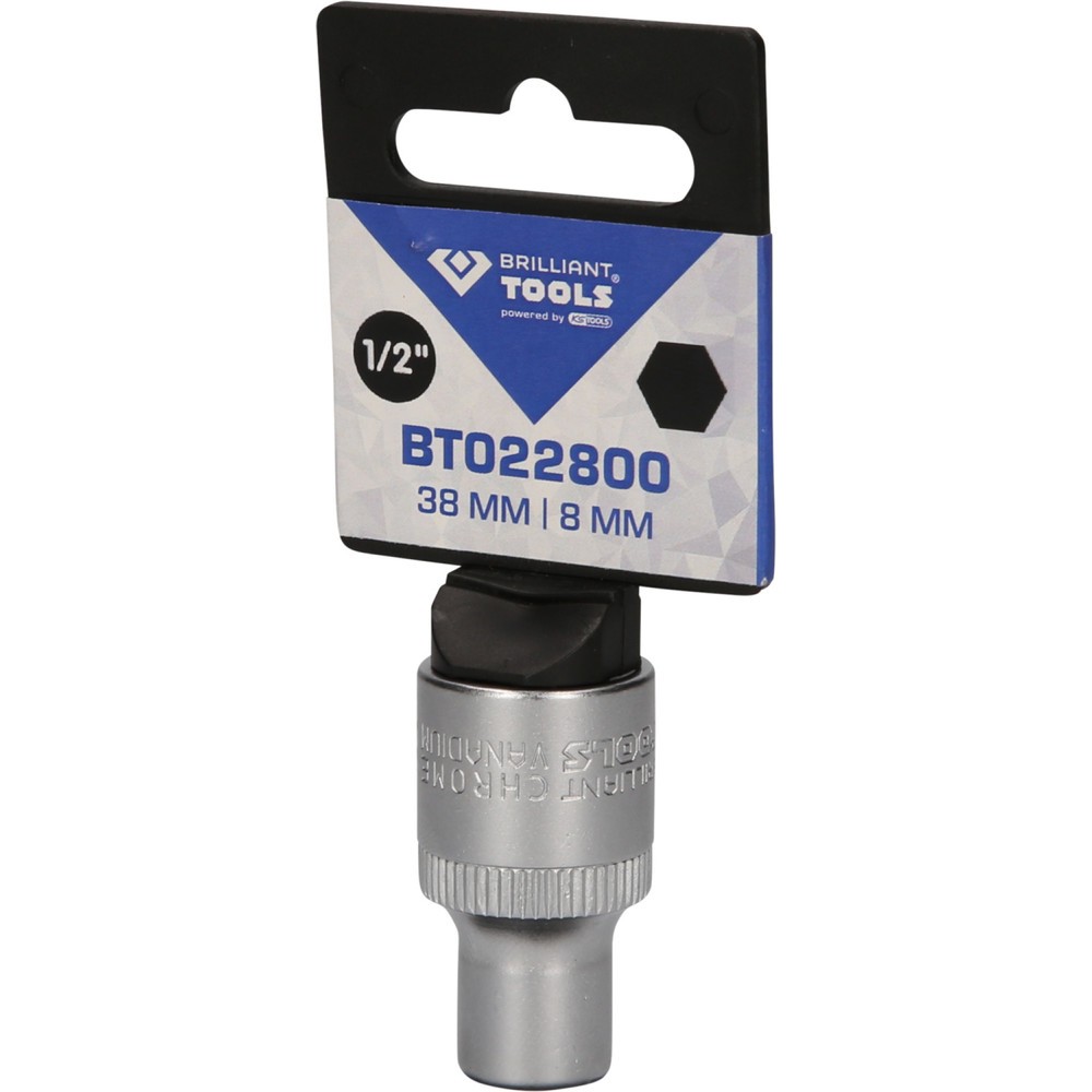 Produktabbildung Nr. 5: BRILLIANT TOOLS 1/2" Sechskant-Stecknuss, 8 mm