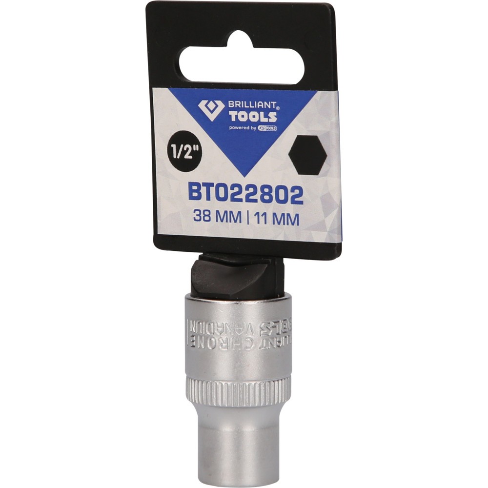 Produktabbildung Nr. 5: BRILLIANT TOOLS 1/2" Sechskant-Stecknuss, 11 mm