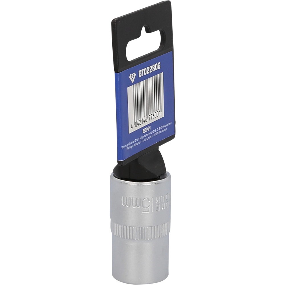 Produktabbildung Nr. 6: BRILLIANT TOOLS 1/2" Sechskant-Stecknuss, 15 mm