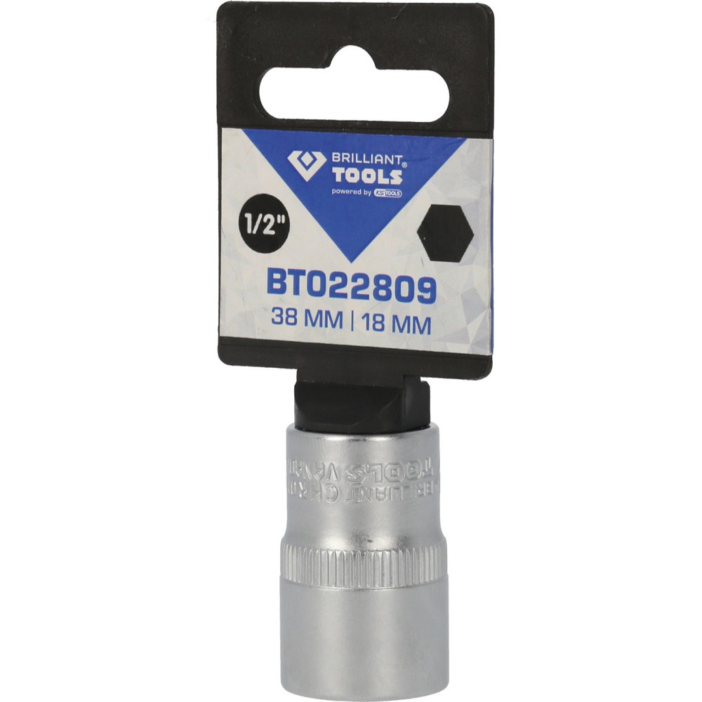 Produktabbildung Nr. 6: BRILLIANT TOOLS 1/2" Sechskant-Stecknuss, 18 mm