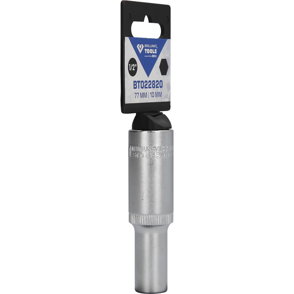 Produktabbildung Nr. 8: BRILLIANT TOOLS 1/2" Sechskant-Stecknuss, lange Ausführung, 10 mm