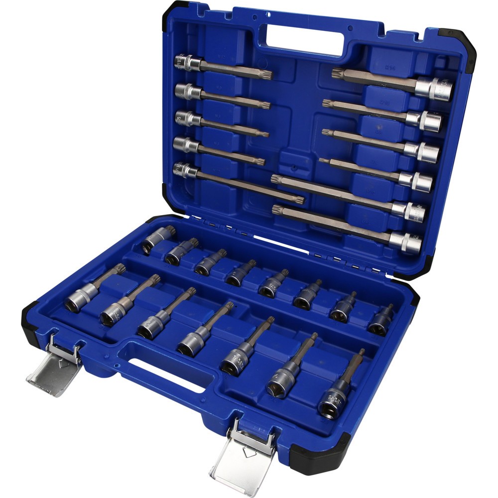 BRILLIANT TOOLS 1/2" Steckschlüssel-Satz, 26-tlg, Vielzahn-Profil, XZN Produktabbildung: BRILLIANT TOOLS 1/2" Steckschlüssel-Satz, 26-tlg, Vielzahn-Profil, XZN