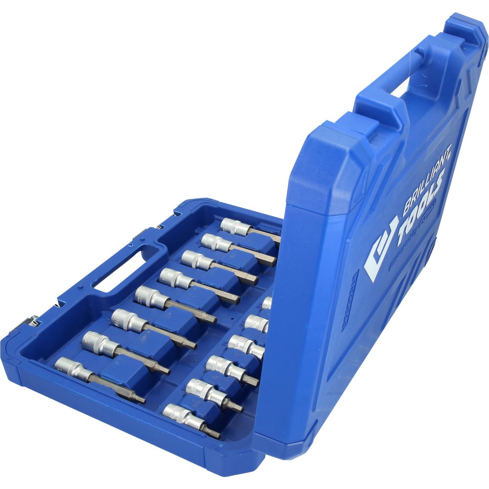 Produktabbildung Nr. 3: BRILLIANT TOOLS 1/2" Steckschlüssel-Satz, 30-tlg, Innensechskant-Profil