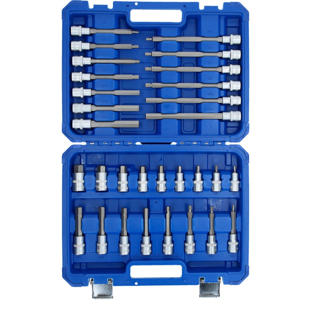 Produktabbildung Nr. 9: BRILLIANT TOOLS 1/2" Steckschlüssel-Satz, 30-tlg, Innensechskant-Profil