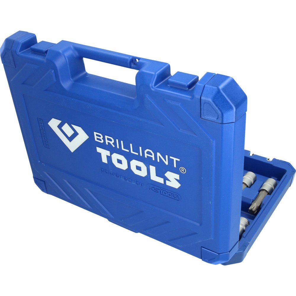 Produktabbildung Nr. 4: BRILLIANT TOOLS 1/2" Steckschlüssel-Satz, 32-tlg, RIBE Profil