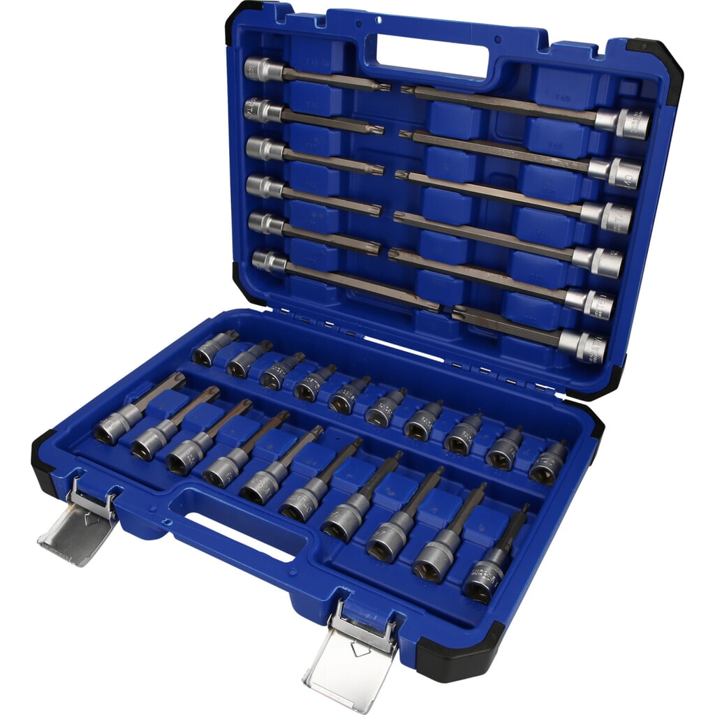 BRILLIANT TOOLS 1/2" Steckschlüssel-Satz, 32-tlg, Torx-Profil Produktabbildung: BRILLIANT TOOLS 1/2" Steckschlüssel-Satz, 32-tlg, Torx-Profil