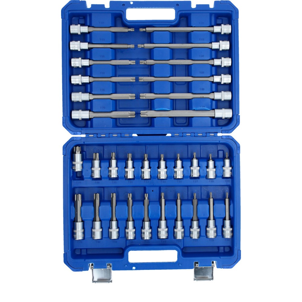 Produktabbildung Nr. 9: BRILLIANT TOOLS 1/2" Steckschlüssel-Satz, 32-tlg, Torx-Profil