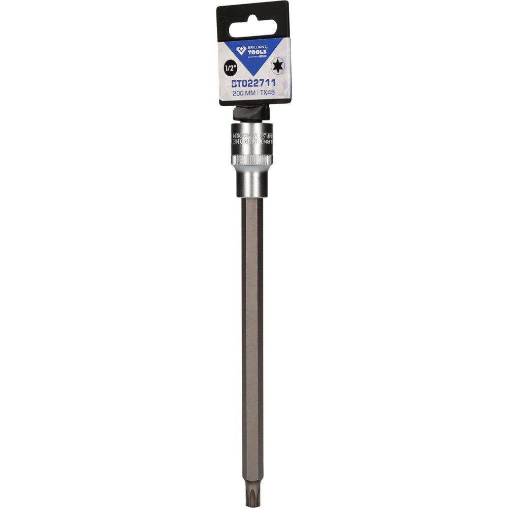 Produktabbildung Nr. 5: BRILLIANT TOOLS 1/2" Torx-Bit-Stecknuss, 200 mm lang, T45