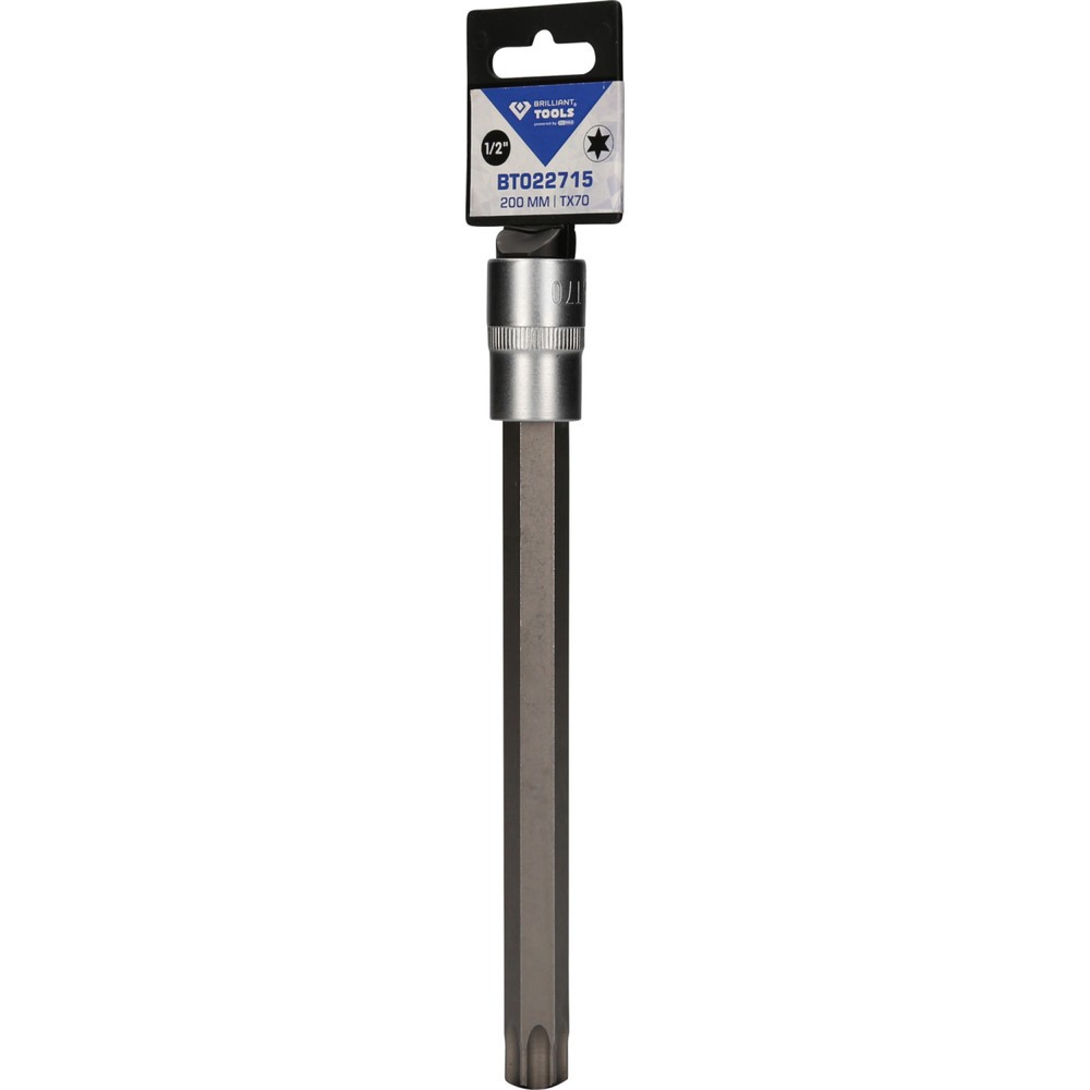 Produktabbildung Nr. 5: BRILLIANT TOOLS 1/2" Torx-Bit-Stecknuss, 200 mm lang, T70
