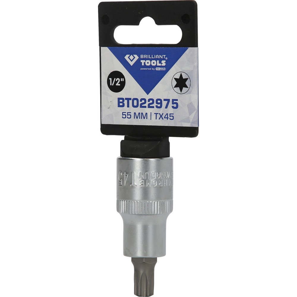 Produktabbildung Nr. 5: BRILLIANT TOOLS 1/2" Torx-Bit-Stecknuss, 55 mm lang, T45