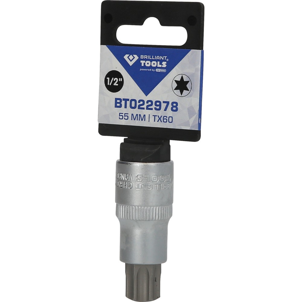 Produktabbildung Nr. 5: BRILLIANT TOOLS 1/2" Torx-Bit-Stecknuss, 55 mm lang, T60