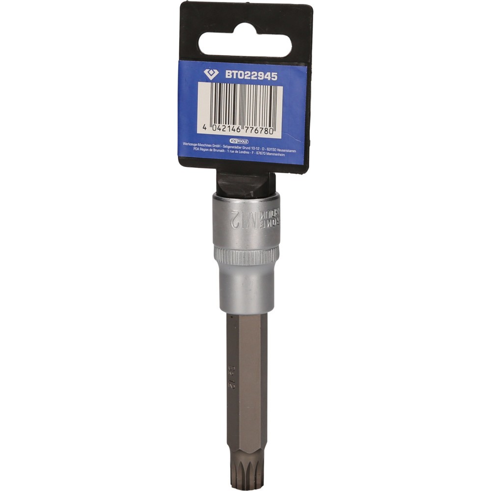 Produktabbildung Nr. 8: BRILLIANT TOOLS 1/2" Vielzahn-Bit-Stecknuss, 100 mm lang, M12