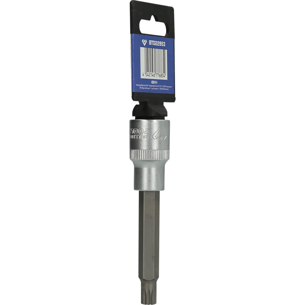 Produktabbildung Nr. 6: BRILLIANT TOOLS 1/2" Vielzahn-Bit-Stecknuss, 140 mm lang, M9