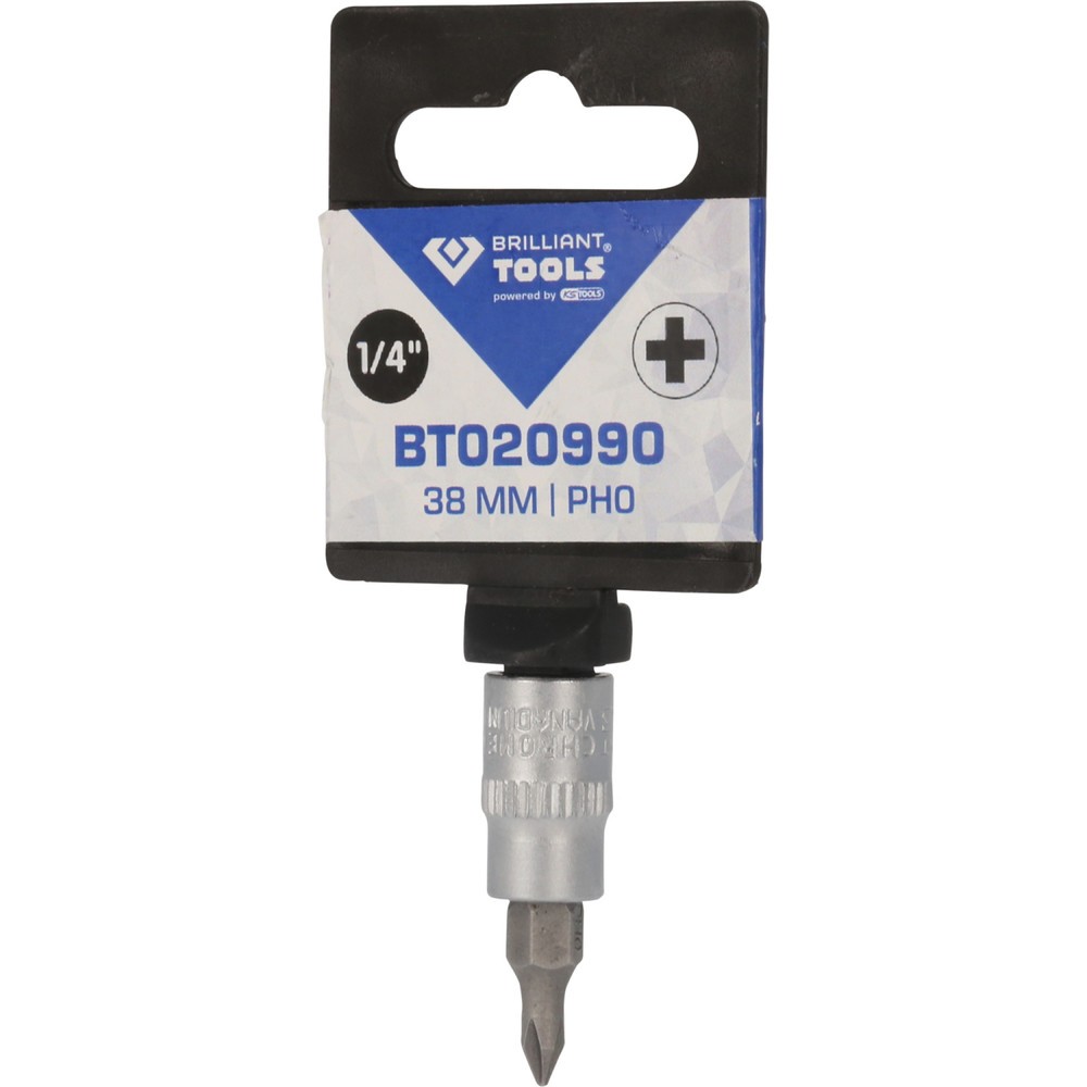 Produktabbildung Nr. 6: BRILLIANT TOOLS 1/4" PH Kreuzschlitz Bit-Stecknuss, PH0
