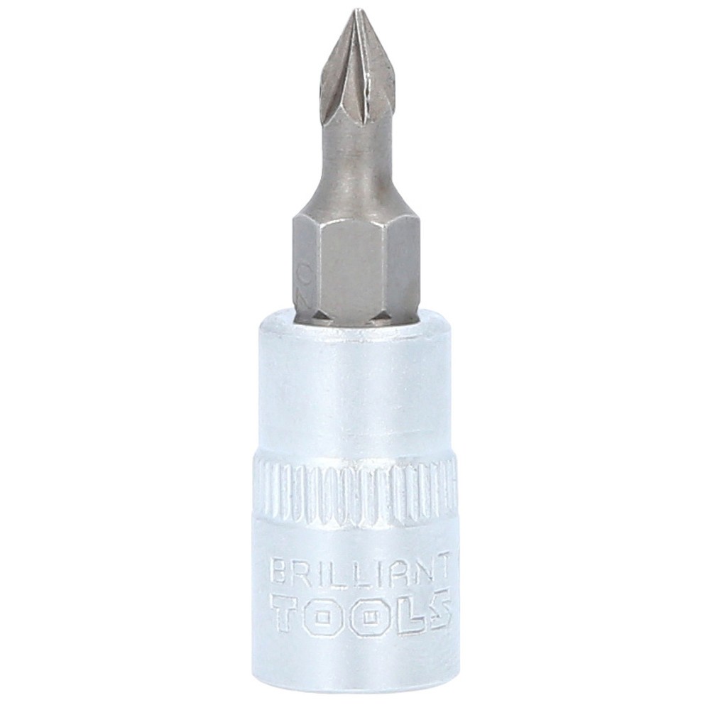Produktabbildung Nr. 1: BRILLIANT TOOLS 1/4" PZ Kreuzschlitz Bit-Stecknuss, PZ0