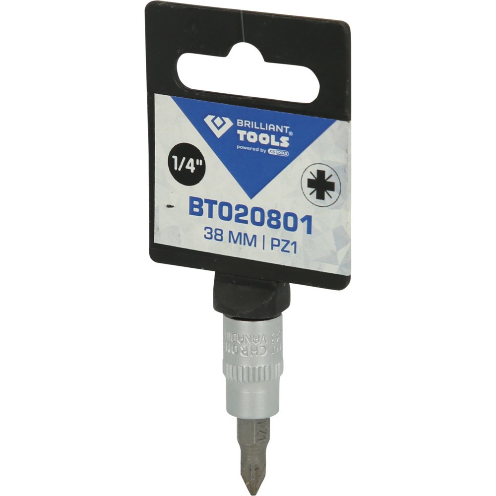 Produktabbildung Nr. 6: BRILLIANT TOOLS 1/4" PZ Kreuzschlitz Bit-Stecknuss, PZ1