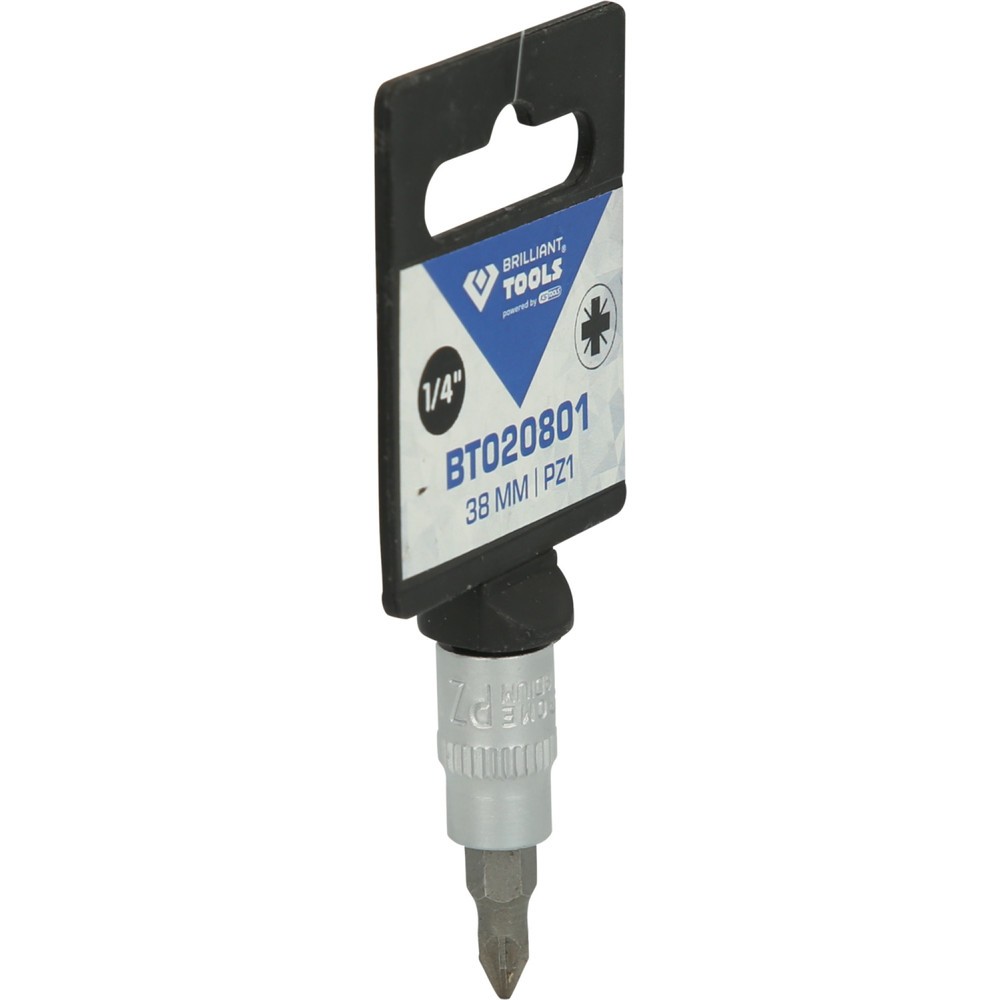 Produktabbildung Nr. 9: BRILLIANT TOOLS 1/4" PZ Kreuzschlitz Bit-Stecknuss, PZ1