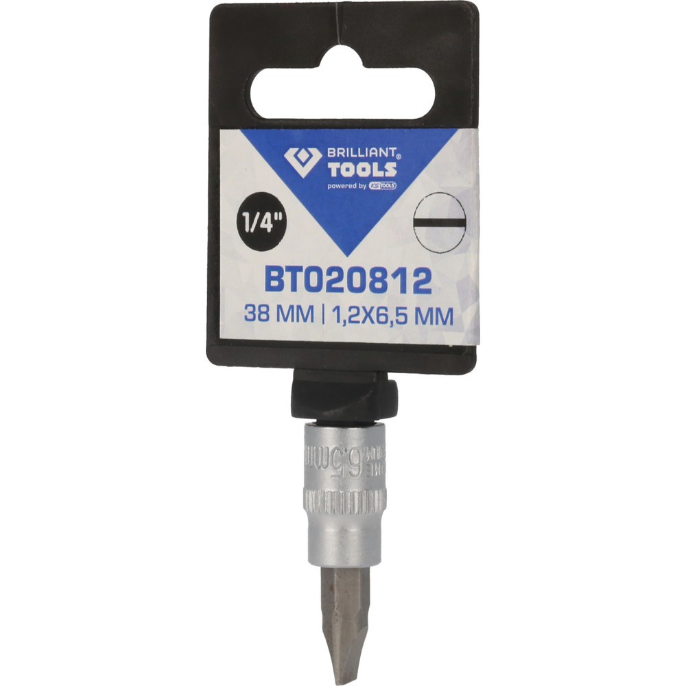 Produktabbildung Nr. 6: BRILLIANT TOOLS 1/4" Schlitz Bit-Stecknuss, 1,2 x 6,5 mm