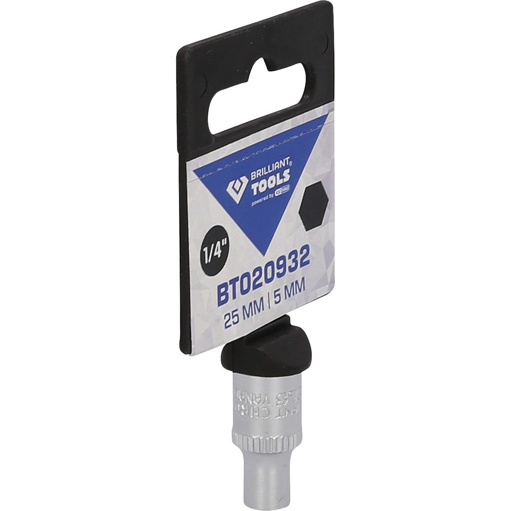 Produktabbildung Nr. 8: BRILLIANT TOOLS 1/4" Sechskant-Stecknuss, 5 mm