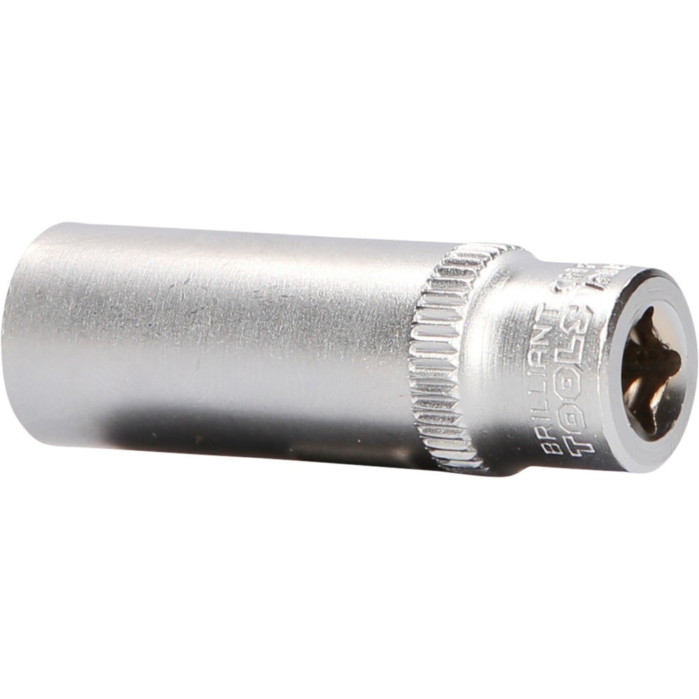 Produktabbildung Nr. 2: BRILLIANT TOOLS 1/4" Sechskant-Stecknuss, lange Ausführung, 12 mm