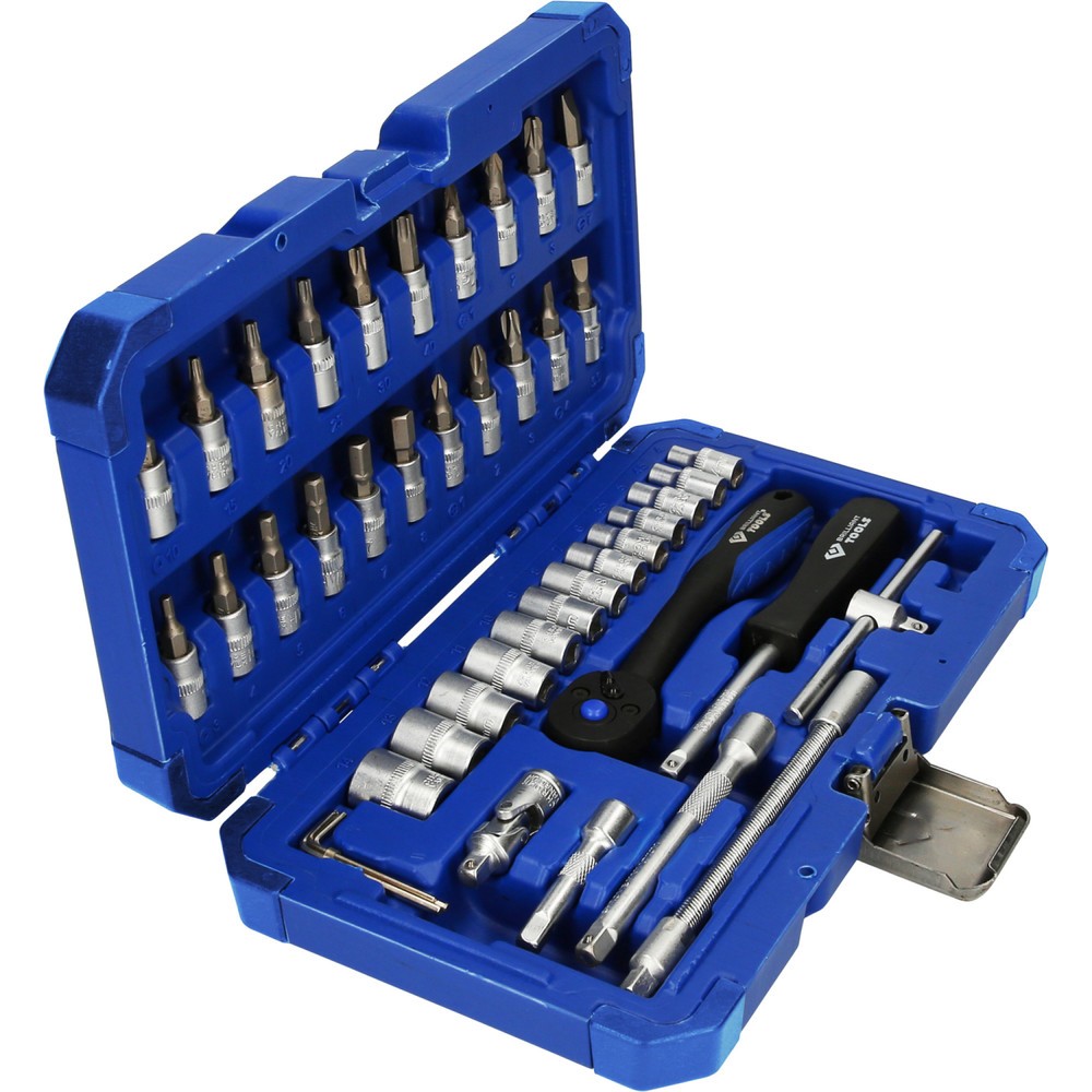 Produktabbildung Nr. 5: BRILLIANT TOOLS 1/4" Steckschlüssel-Satz, 46-tlg