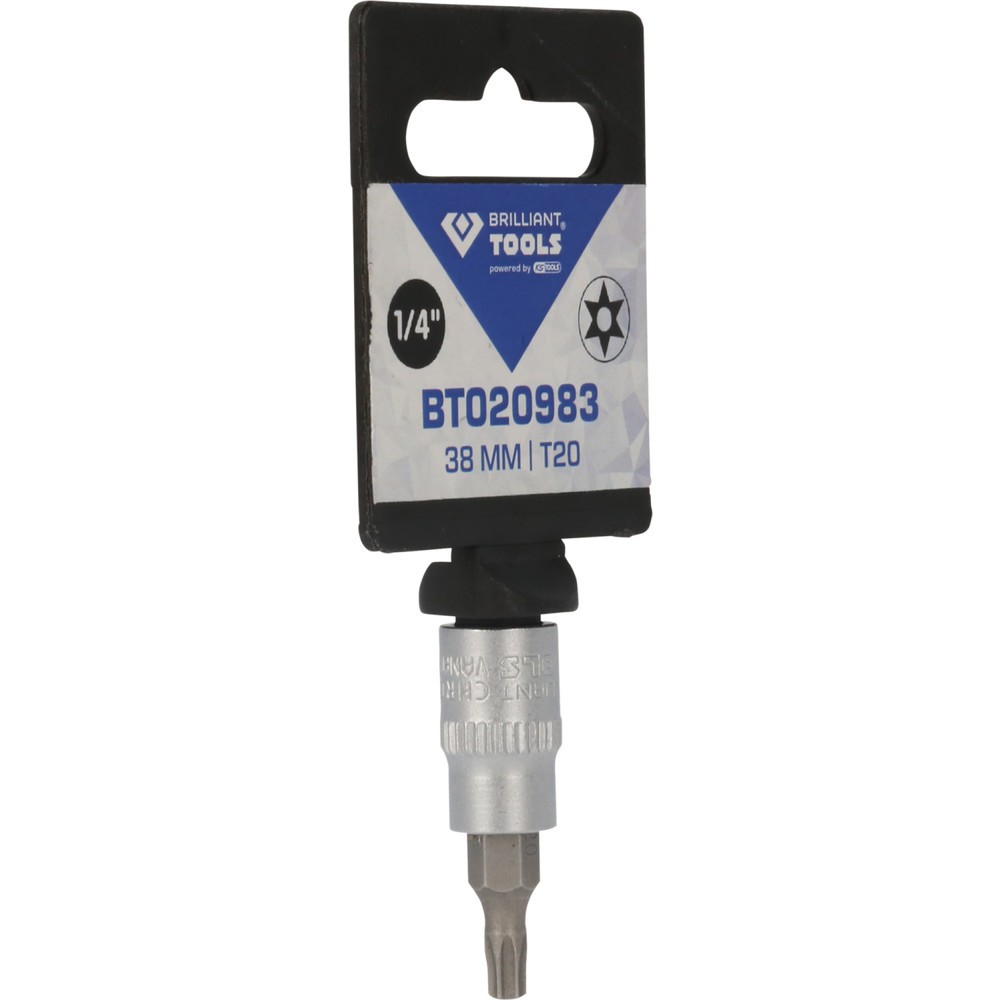 Produktabbildung Nr. 8: BRILLIANT TOOLS 1/4" Torx-Bit-Stecknuss, mit Stirnlochbohrung, TB20