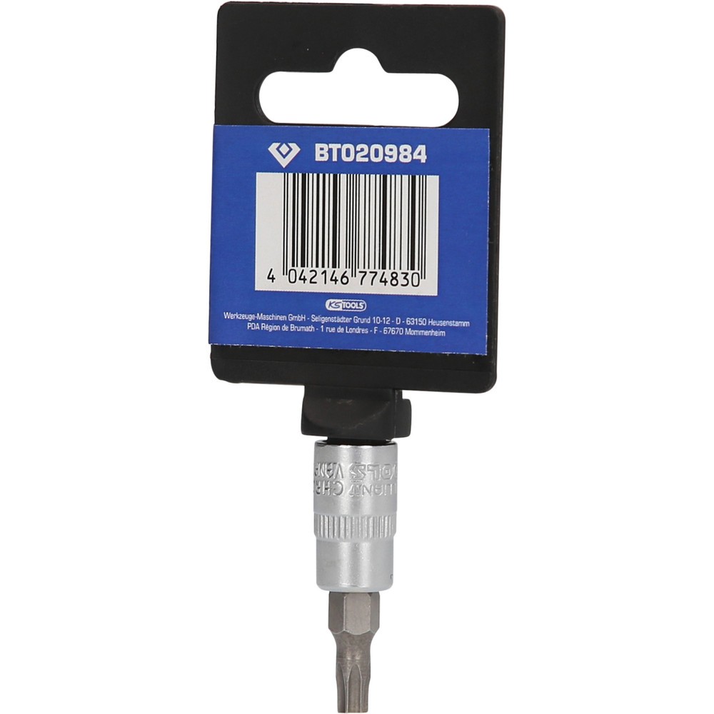 Produktabbildung Nr. 7: BRILLIANT TOOLS 1/4" Torx-Bit-Stecknuss, mit Stirnlochbohrung, TB25