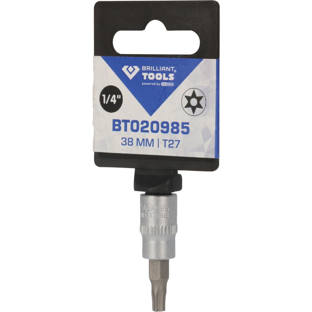 Produktabbildung Nr. 5: BRILLIANT TOOLS 1/4" Torx-Bit-Stecknuss, mit Stirnlochbohrung, TB27