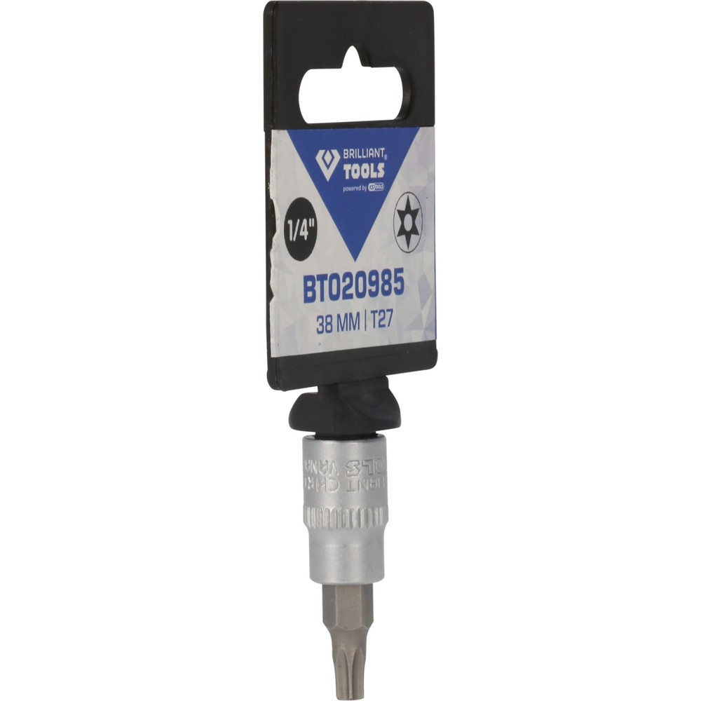 Produktabbildung Nr. 8: BRILLIANT TOOLS 1/4" Torx-Bit-Stecknuss, mit Stirnlochbohrung, TB27