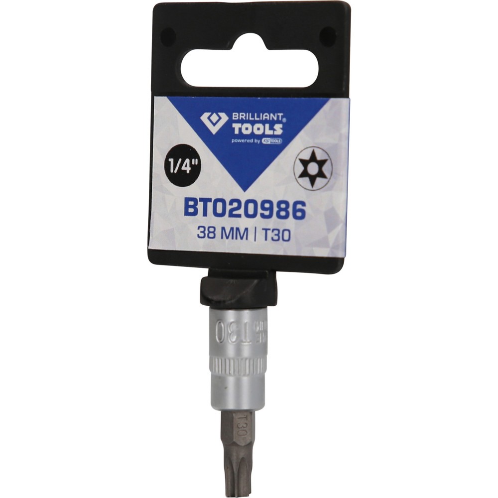 Produktabbildung Nr. 5: BRILLIANT TOOLS 1/4" Torx-Bit-Stecknuss, mit Stirnlochbohrung, TB30