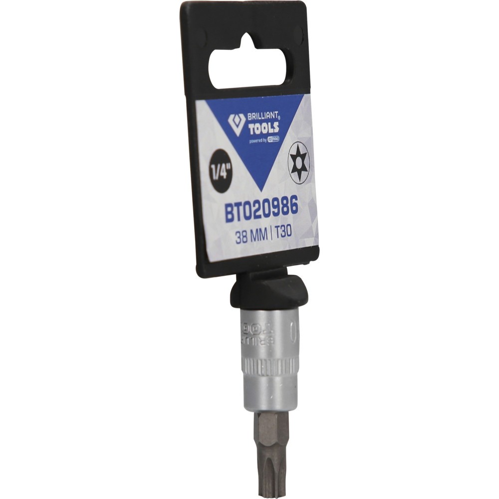 Produktabbildung Nr. 8: BRILLIANT TOOLS 1/4" Torx-Bit-Stecknuss, mit Stirnlochbohrung, TB30